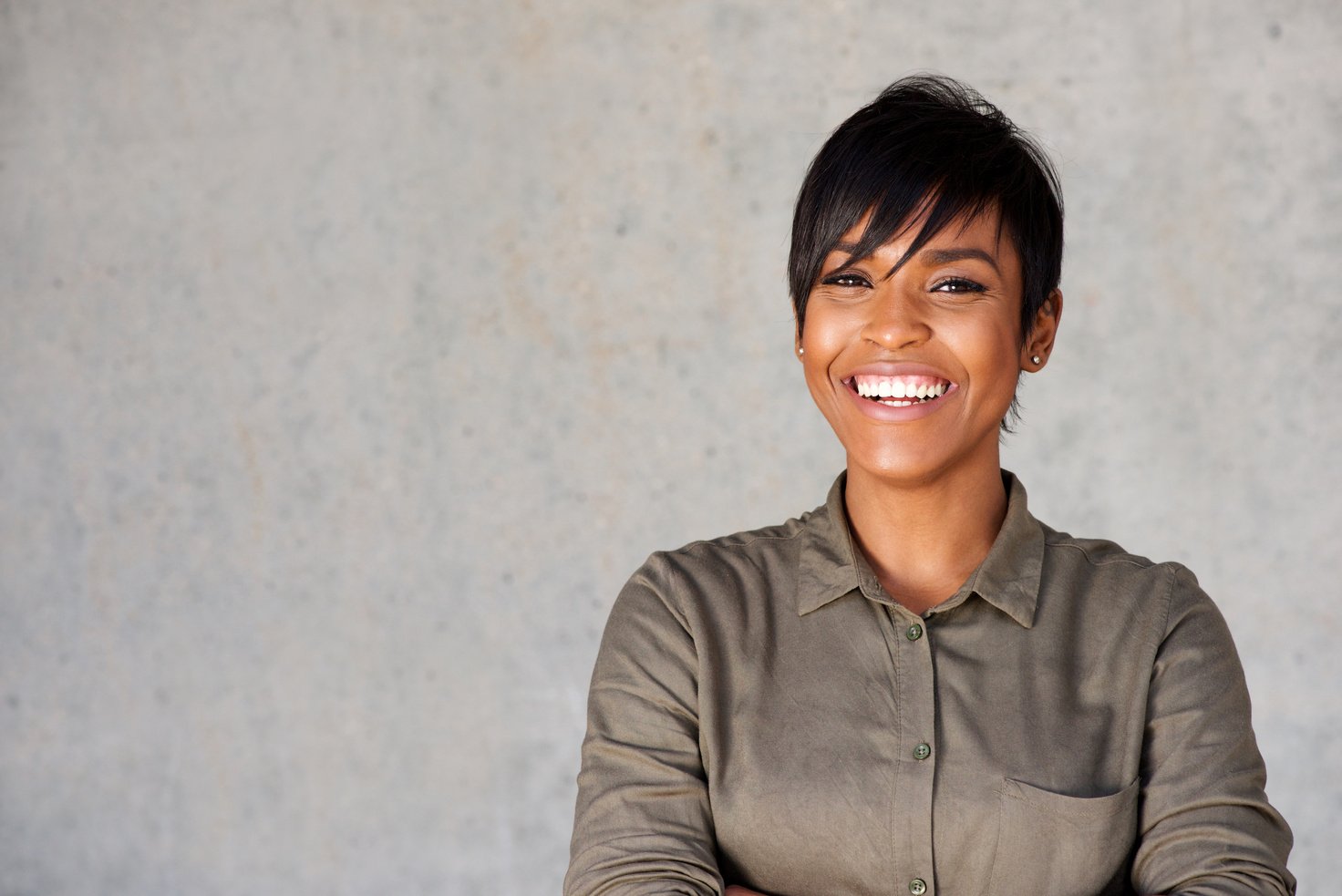 Portrait of a Smiling Woman